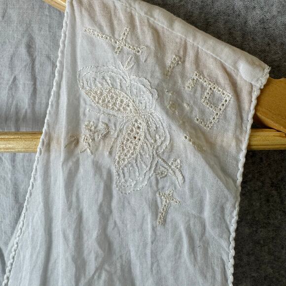 J.Jill Wrap Top Women’s Large Sheer Embroidered Butterfly Sleeveless Boho Blouse - Picture 13 of 14